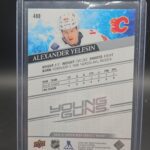 2020-21 Upper Deck Young Guns #488 Alexander Yelesin Calgary Flames Rookie - Image 2