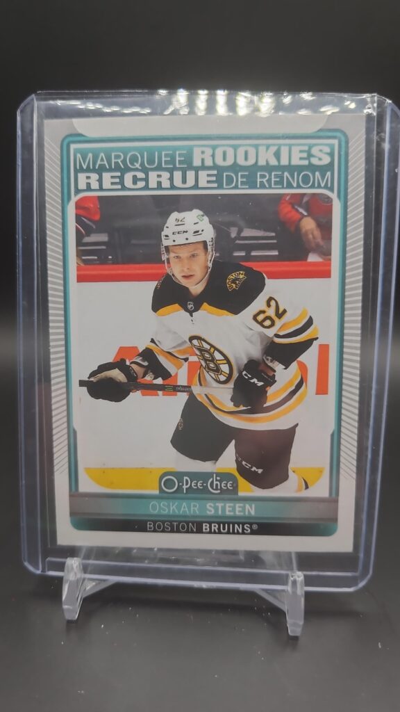 Oskar Steen, OPC Marquee Rookies, 2021-22, Upper Deck, Series 2, Rookie Card, #648, Boston Bruins