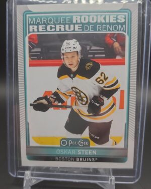 Oskar Steen, OPC Marquee Rookies, 2021-22, Upper Deck, Series 2, Rookie Card, #648, Boston Bruins