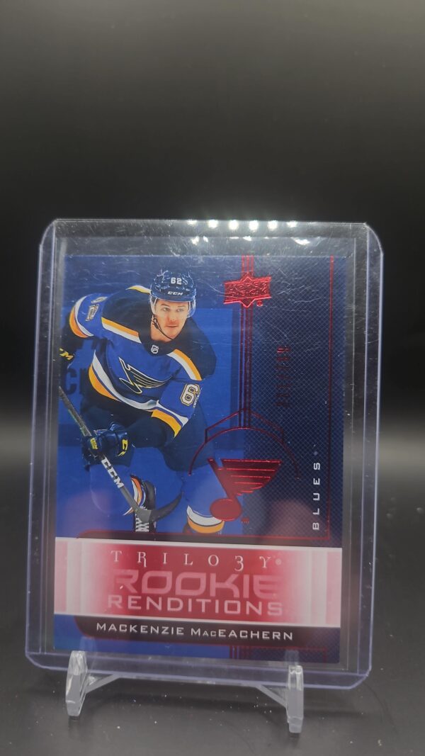 2019-20 Upper Deck Trilogy NHL Rookie Rendition Red RR3 Mackenzie MacEachern/799