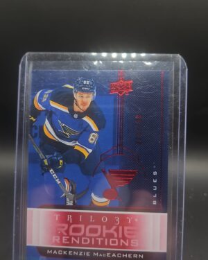 2019-20 Upper Deck Trilogy NHL Rookie Rendition Red RR3 Mackenzie MacEachern/799