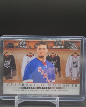 2020-21 SP Authentic Base Celebrated Moments #112 Alexis Lafreniere - Rangers