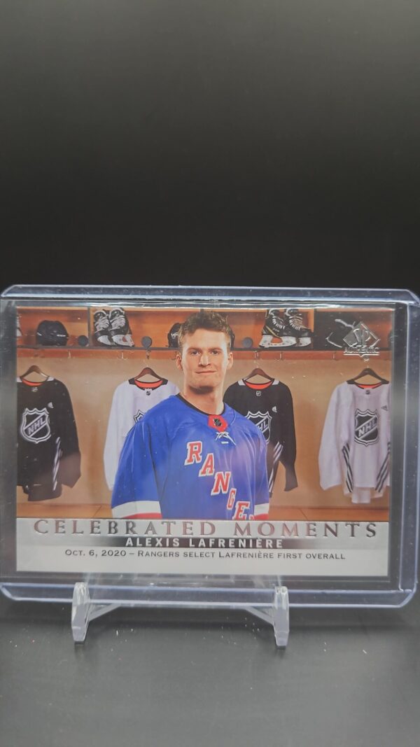 2020-21 SP Authentic Base Celebrated Moments #112 Alexis Lafreniere - Rangers