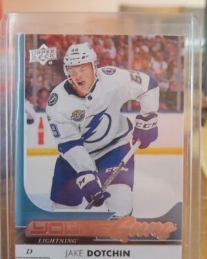 Jake Dotchin, Young Guns, 2017-18, Upper Deck, Series 1, Rookie Card, #239, Tampa Bay Lightning