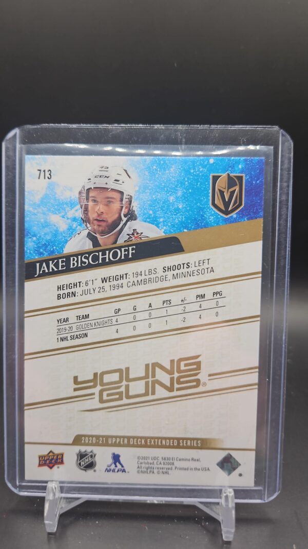 2020-21 Extended Series Young Guns Speckled Rainbow Jake Bischoff - Image 2