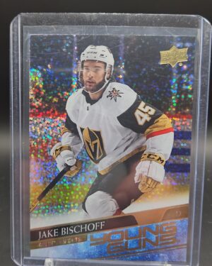 Jake Bischoff Upper Deck Extended Series Young Guns Speckled Rainbow Foil 2020-21 rookie card #713