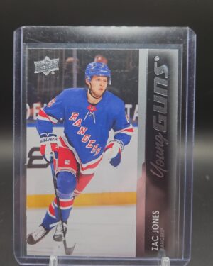 Zac Jones 2021-22 Upper Deck Series 1 Young Guns Rookie RC #231 New York Rangers hockey card