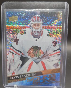 2020-21 Upper Deck Young Guns Speckled Rainbow Foil #497 Kevin Lankinen Rookie Chicago Blackhawks