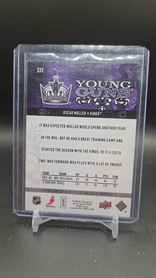 2008-09 Upper Deck Young Guns Oscar Moller Los Angeles Kings #222 - Image 2