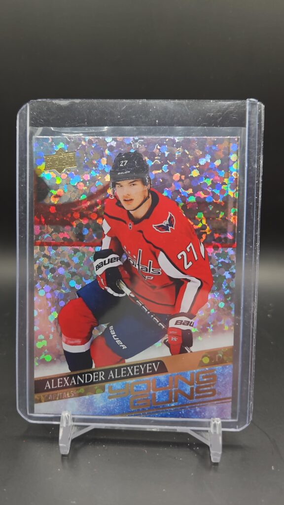 Alexander Alexeyev Young Guns Speckled Rainbow Foil, 2020-21, NHL, Washington Capitals, rookie card, collector