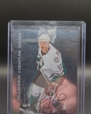 1999-00 ITG Be A Player Millennium Signature Series Oleg Tverdovsky #3 Auto