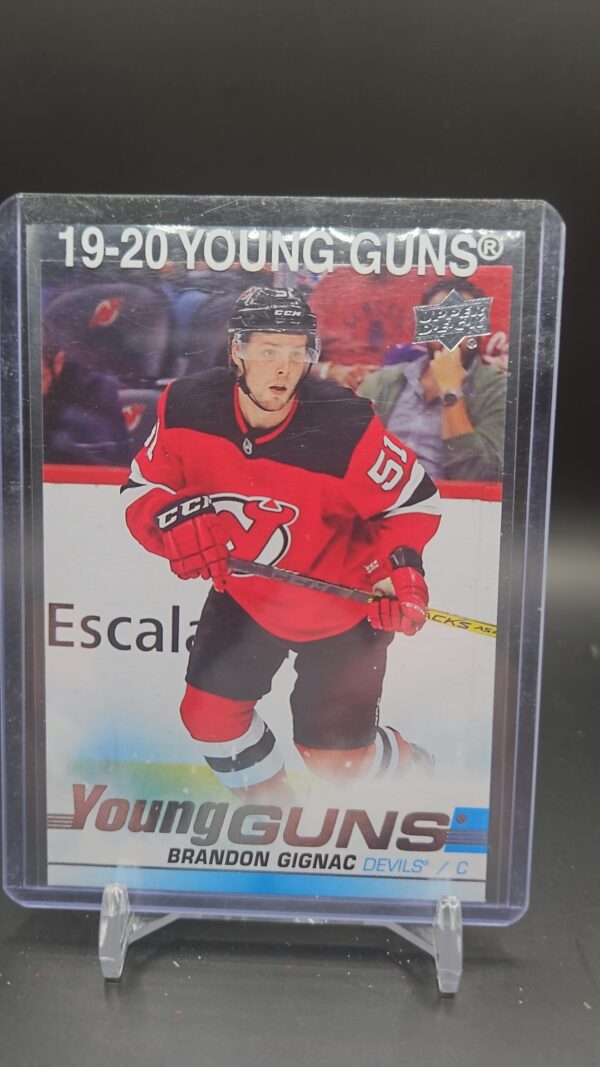 2019-20 Upper Deck Series 1 Young Guns #239 Brandon Gignac New Jersey Devils