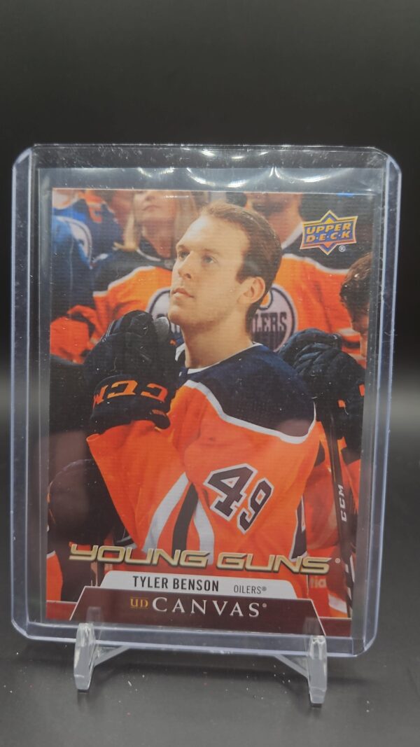 2020-21 Upper Deck Series 1 Canvas Young Guns #C113 Tyler Benson Oilers