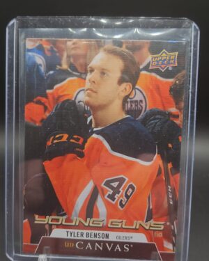 2020-21 Upper Deck Series 1 Canvas Young Guns #C113 Tyler Benson Oilers