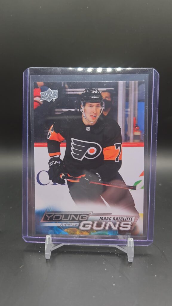 2022-23 Upper Deck Series 1 Young Guns Isaac Ratcliffe Rookie Card #240 hockey card