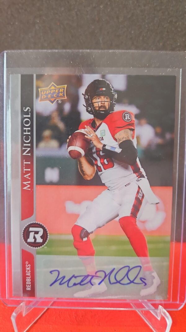 2021 Upper Deck CFL Auto Matt Nichols #149 Auto