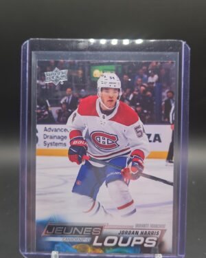 2022 Upper Deck Young Guns Jordan Harris Rookie Card #205 French Jeunes Loups hockey card