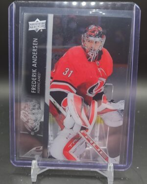 2021-22 Upper Deck Clear Cut #533 Frederik Andersen - Carolina Hurricanes