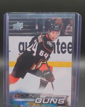 Jacob Perreault 2022-23 Upper Deck Series 1 Young Guns Rookie Card #212 Anaheim Ducks forward