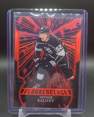 2020-21 Upper Deck Arthur Kaliyev Red Fluorescence Rookie #F-AK L.A. Kings