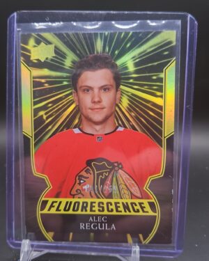 2020-21 Fluorescence Gold Alec Regula #F-31 /150 rookie card
