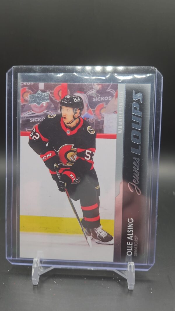 2021-22 Upper Deck Young Guns French Variation Olle Alsing Rookie #203 Ottawa