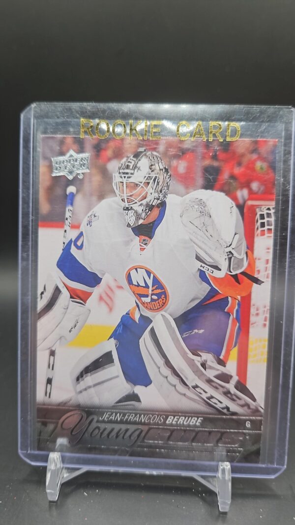 2015-16 UD Hockey Series 1 Young Guns #242 Jean-Francois Berube