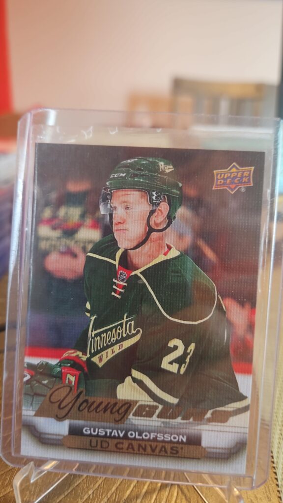 Gustav Olofsson, Young Guns Canvas, 2015-16, Upper Deck, Series 2, Rookie Card, #C235, Minnesota Wild
