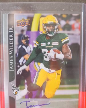 2021 Upper Deck Autograph James Wilder Jr. #188 Edmonton Elks