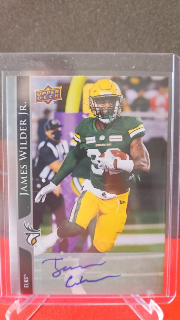 2021 Upper Deck CFL Auto James Wilder Jr #188 Auto