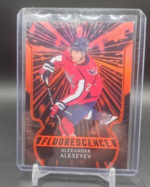 2020-21 Upper Deck Fluorescence Red Alexander Alexeyev #F-25 Rookie RC