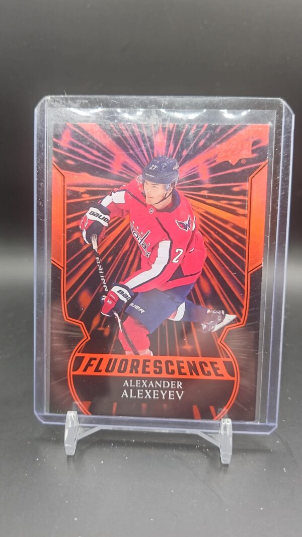 2020-21 Upper Deck Fluorescence Red Alexander Alexeyev #F-25 Rookie RC