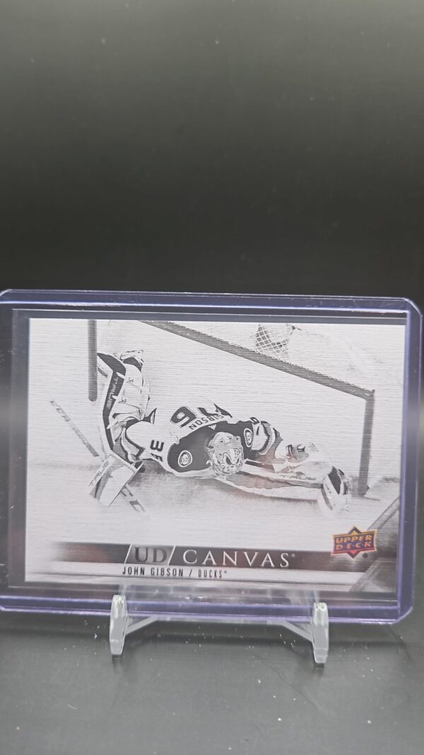 2022-23 Upper Deck Canvas Black & White C2 John Gibson Anaheim Ducks
