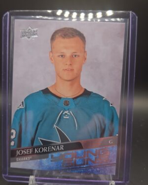 2020-21 Upper Deck Young Guns Rookie #715 Josef Korenar YG RC San Jose Sharks
