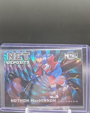 Nathan MacKinnon -2020-21 UD Skybox Metal Universe Net Deposits #ND-11 Colorado