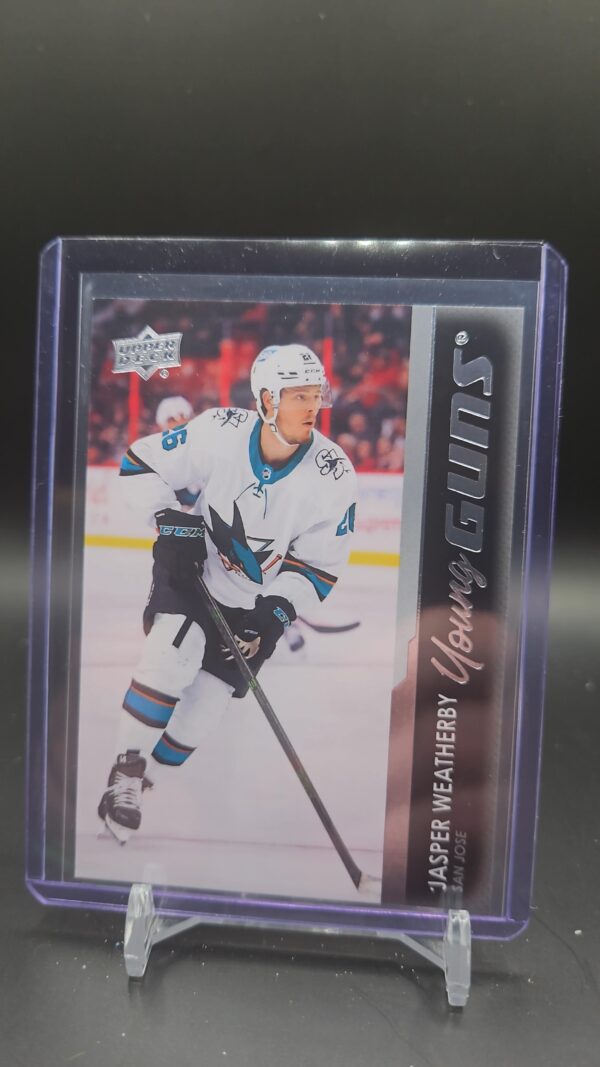 2021-22 Upper Deck Young Guns Rookie #487 Jasper Weatherby San Jose Sharks