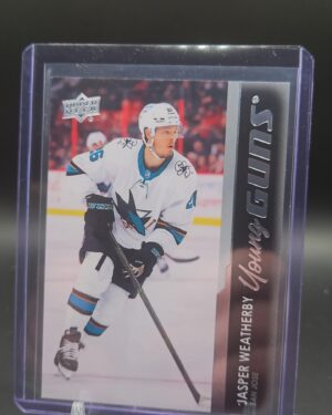 2021-22 Upper Deck Young Guns Rookie #487 Jasper Weatherby San Jose Sharks