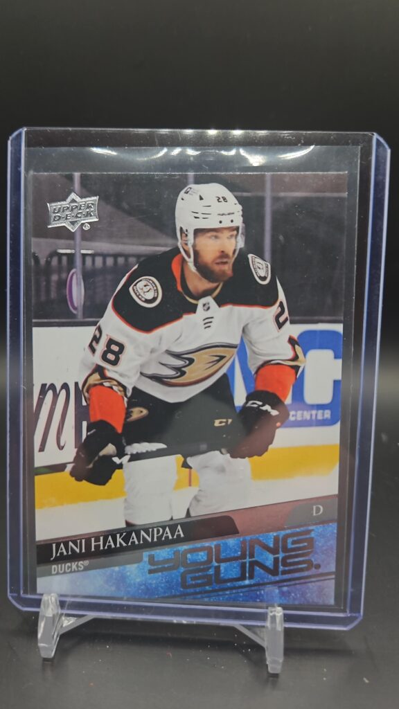 Jani Hakanpaa, Young Guns, 2020-21, Upper Deck, Series 2, Rookie Card, #459, Anaheim Ducks