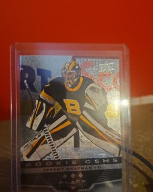 2021-22 UD Extended Series Black Diamond Rookie Gems #BD-36 Jeremy Swayman