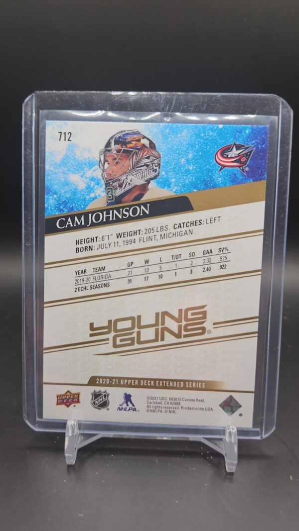 2020 Extended Series Young Gun Speckled Rainbow Foil Cam Johnson - Image 2