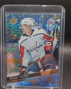 2020-21 Upper Deck Series 1 Young Guns Brian Pinho Rookie Card Speckled Rainbow Foil