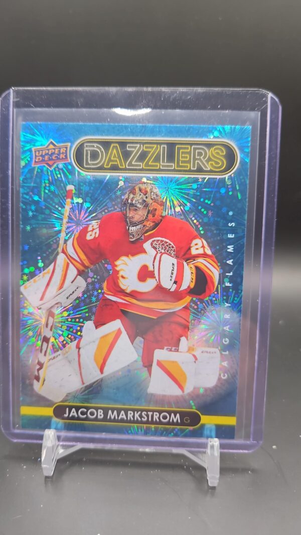 2021-22 Upper Deck Series 2 Dazzlers Blue Jacob Markstrom Calgary Flames #DZ-57