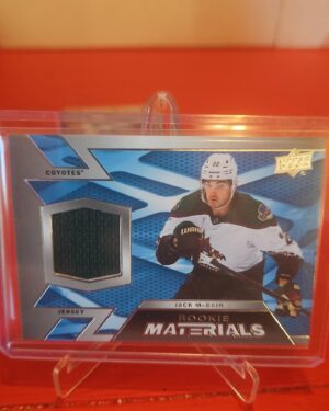 2022-23 Upper Deck Series 2 Rookie Materials Jack McBain #RM-JM Arizona Coyotes