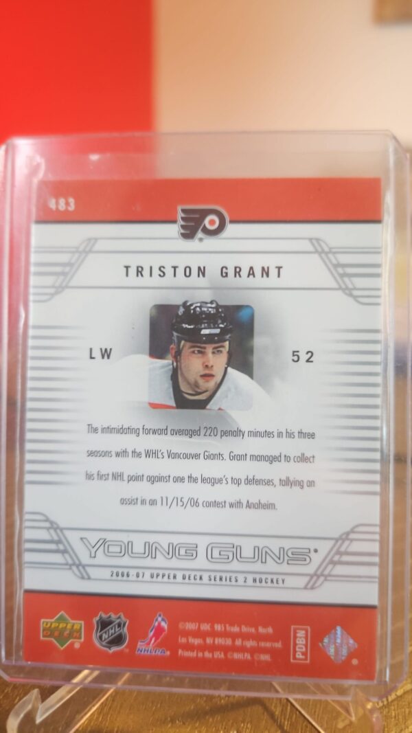 2006-07 Upper Deck Young Guns Triston Grant #483 Rookie Series 2 - Image 2