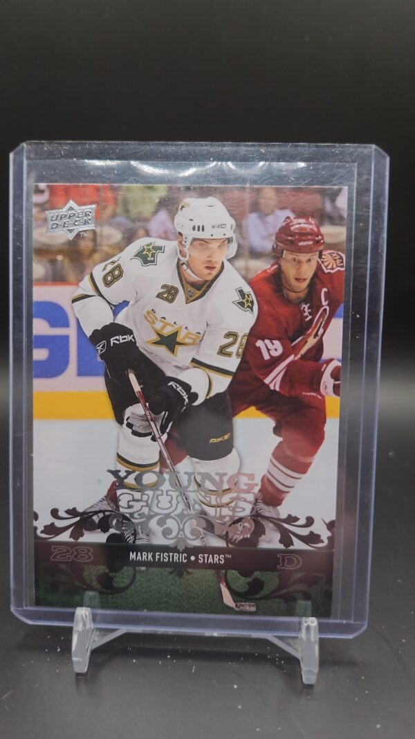 2008/09 UD SERIES 1 MARK FISTRIC YOUNG GUNS ROOKIE #210