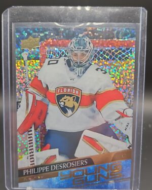 2020-21 Upper Deck Young Guns Speckled Rainbow Foil #465 Philippe Desrosiers Rookie Florida Panthers