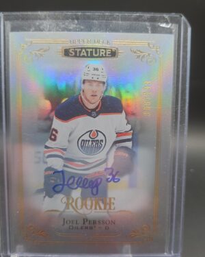Joel Persson 2019-20 Upper Deck Stature RC Auto /199 #152 Edmonton Oilers
