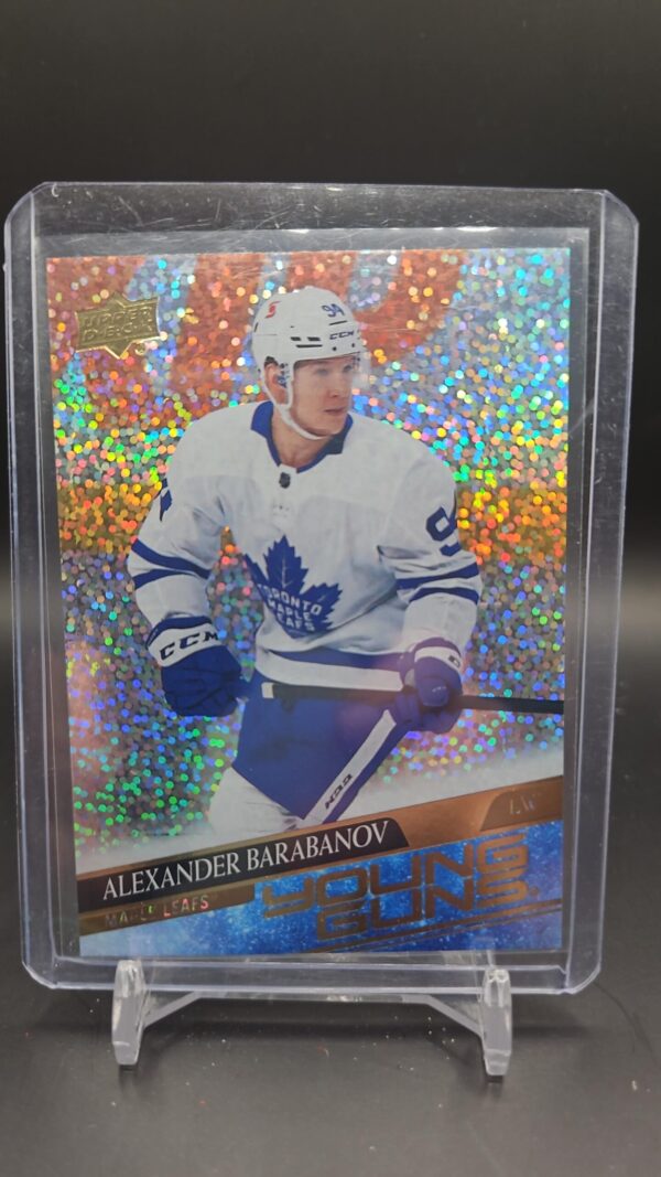 Alexander Barabanov 2020-21 Upper Deck Young Guns Rainbow Foil Rookie Card #485