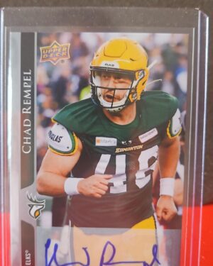 2021 Upper Deck Autograph Chad Rempel #59 Edmonton Elks