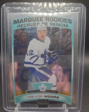 2019-20 O-pee-chee Platinum Marquee Rookie Trevor Moore 160 Toronto Maple Leafs